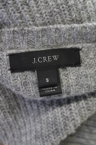 J Crew Womens Pullover Sweater Gray Wool Crewneck Long Sleeve Size S