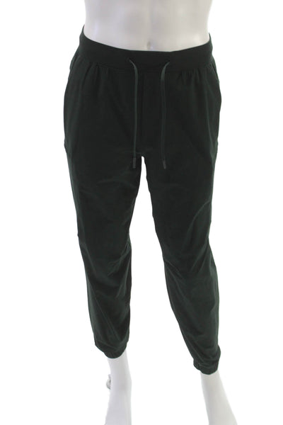 Lululemon Mens Green Nylon Jogger Pants Drawstring Size S