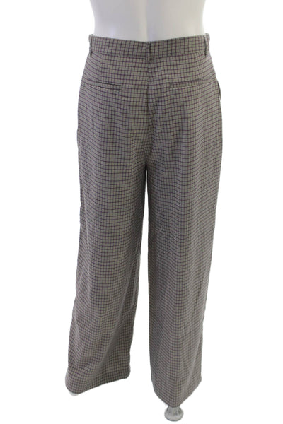 MNML Mens Plaid Gray Button Closure Pants Size 31