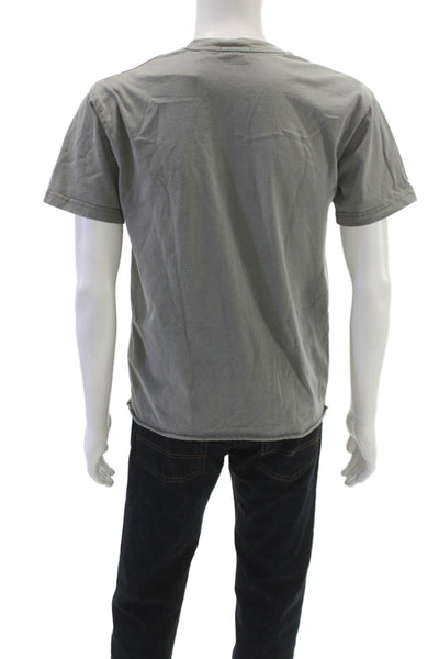 Kith Mens Crew Neck Gray Cotton T-Shirt Short Sleeve Solid Size S
