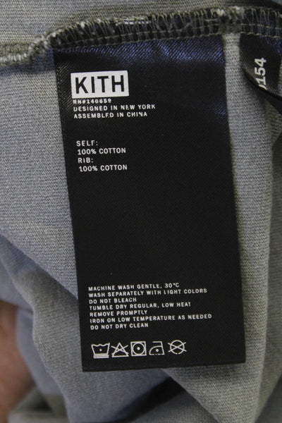 Kith Mens Crew Neck Gray Cotton T-Shirt Short Sleeve Solid Size S