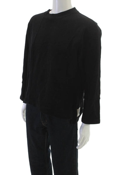 Anitya Fantome Mens Black Cotton Mock Neck Long Sleeve Top Size L