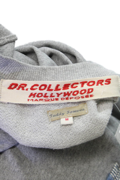 Dr. Collectors Mens Pullover Sweatshirt Gray Cotton Crewneck Solid Size M