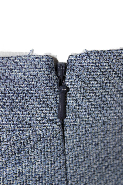 Reiss Women Blue Pencil Skirt Short Zip Closure Size 6