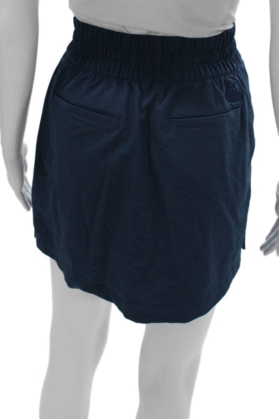 Adidas Women Athletic Blue Polyester Mini Skort Size S