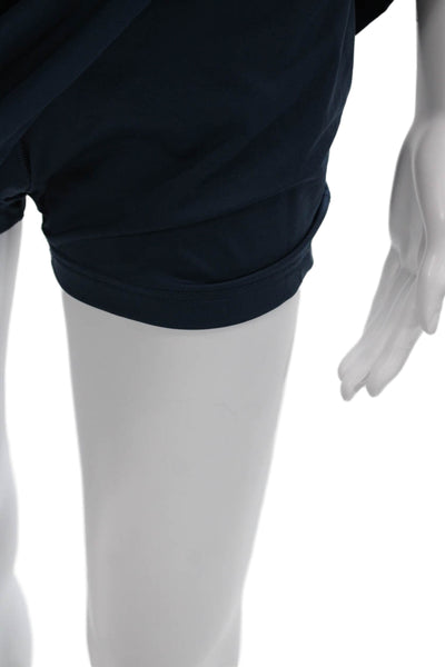 Adidas Women Athletic Blue Polyester Mini Skort Size S