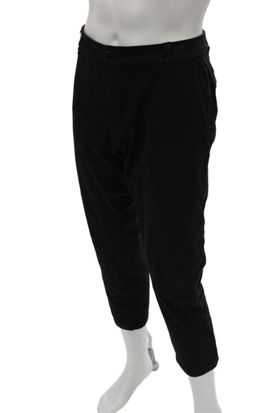 Lululemon Womens Cropped Pants Black Polyester 26 Inseam Size 34