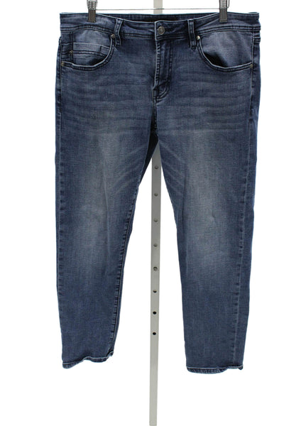 Liverpool Los Angeles Mens Tapered Jeans Blue Cotton Button Size 34