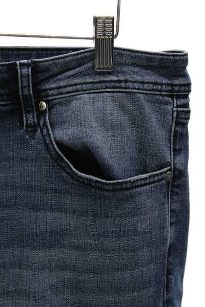 Liverpool Los Angeles Mens Tapered Jeans Blue Cotton Button Size 34