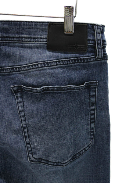 Liverpool Los Angeles Mens Tapered Jeans Blue Cotton Button Size 34