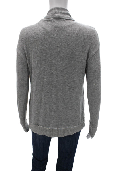 Michael Stars Women Cardigan V-Neck Long Sleeve Gray Size XS