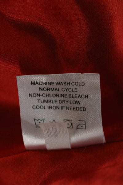 Calvin Klein Womens Trench Coat Beige Long Sleeve Button Polyester Size S