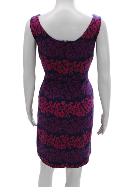 Lilly Pulitzer Women Sleeveless Sheath Dress Multicolor Boat Neck Size S