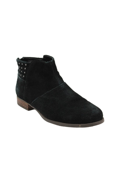 Koolaburra Womens Suede Studded Ankle Boots Black Size 9.5