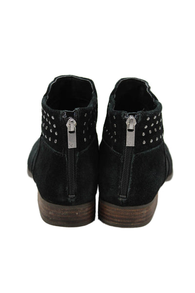 Koolaburra Womens Suede Studded Ankle Boots Black Size 9.5