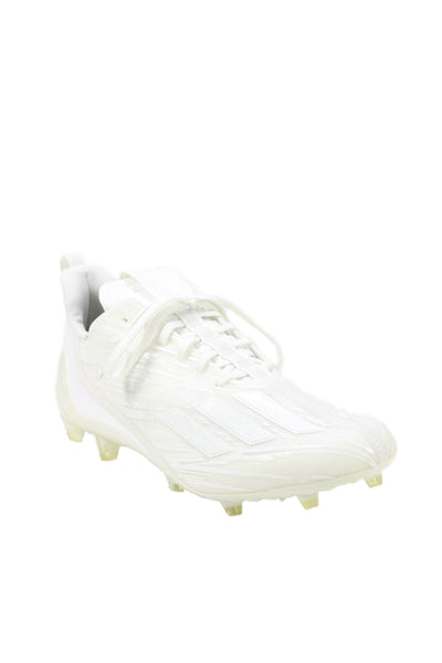 Adidas Mens Lace Up Adizeoro Football Cleat Sneakers White Size 13