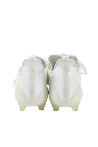Adidas Mens Lace Up Adizeoro Football Cleat Sneakers White Size 13