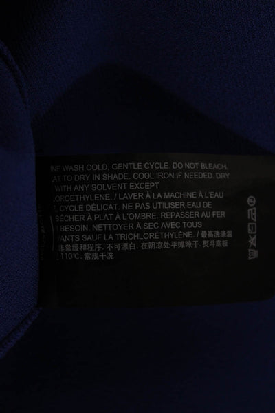 Theory Womens Basic Blue Viscose Crew Neck Short Sleeve T-Shirt Size M