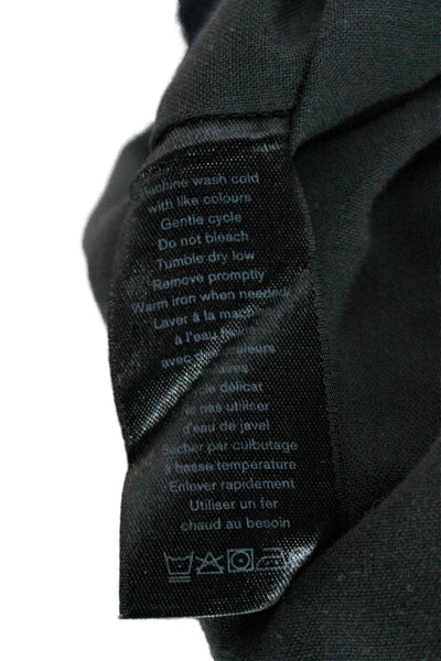Rag & Bone Mens Button Down Black Cotton Collared Long Sleeve Size L