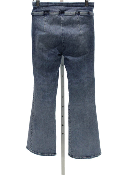 Frame Womens Flared Jeans Blue Cotton Blend Size 1