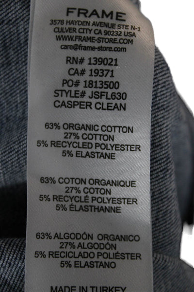Frame Womens Flared Jeans Blue Cotton Blend Size 1