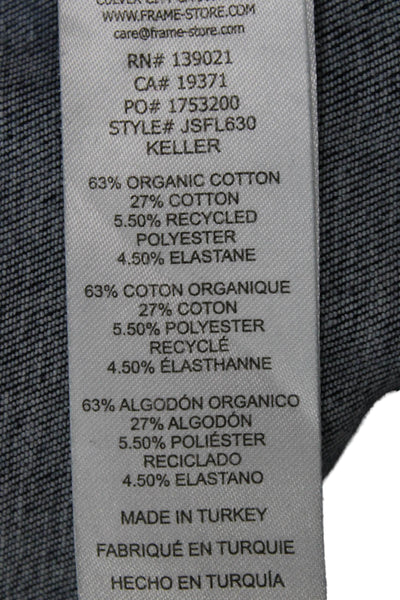 Frame Women Flared Jeans Blue Mid Rise Pull On Cotton Blend Size 1