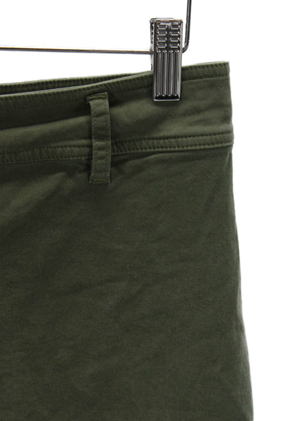 Nili Lotan Womens Chino Pants Green Size 0