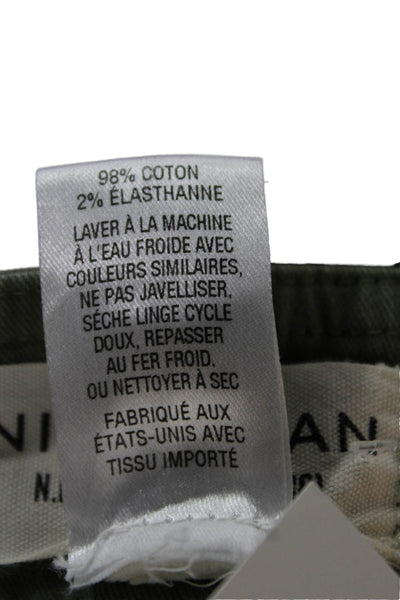 Nili Lotan Womens Chino Pants Green Size 0