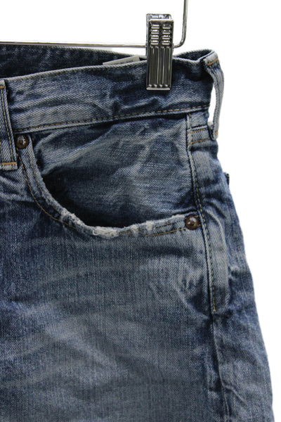 Moussy Women Cut-Off Blue Cotton Shorts Size 25