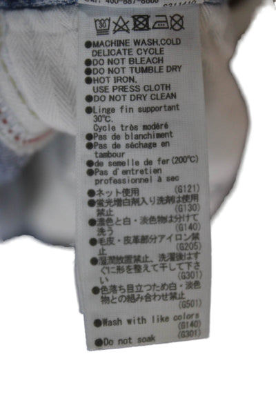 Moussy Women Cut-Off Blue Cotton Shorts Size 25