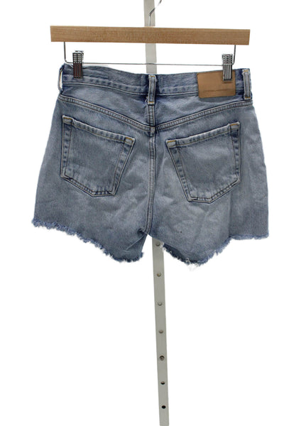 Citizens of Humanity Womens Cut-Off Shorts Blue Organic Cotton Size 24