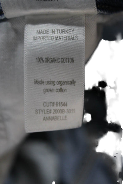 Citizens of Humanity Womens Cut-Off Shorts Blue Organic Cotton Size 24