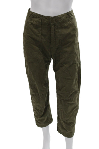 Rag & Bone Womens Cargo Pants Green Cotton Inseam 28 Size 00