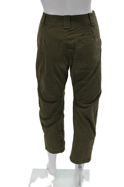 Rag & Bone Womens Cargo Pants Green Cotton Inseam 28 Size 00