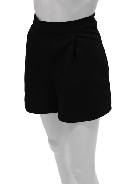 Sundays Women Black Shorts Zip Polyester Spandex Size XS