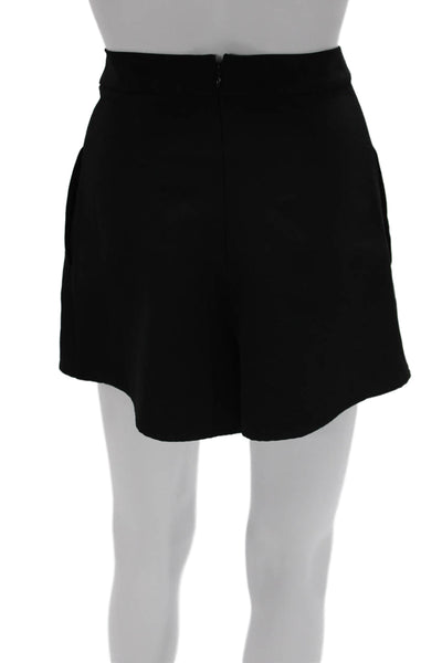Sundays Women Black Shorts Zip Polyester Spandex Size XS