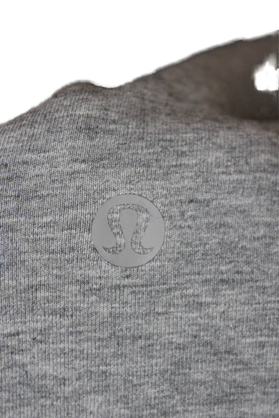 Lululemon Womens T-Shirt Dress Gray Short Sleeve Scoop Neck Size 12
