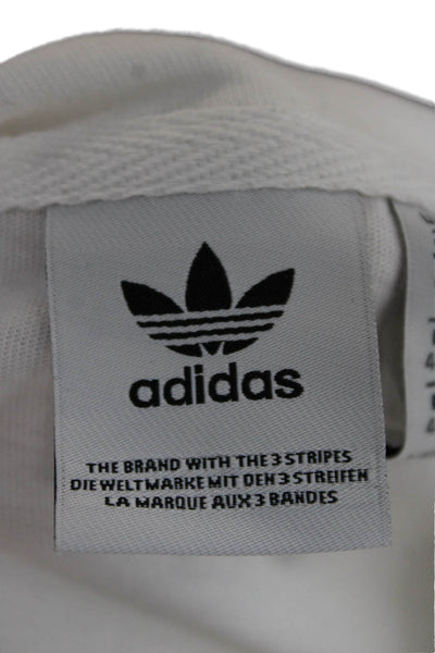 Adidas Womens White T-Shirt Dress Short Sleeve Cotton Knee Length Size XL