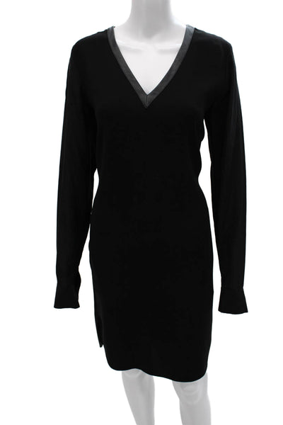 Vince Women Black Sheath Dress Size 12
