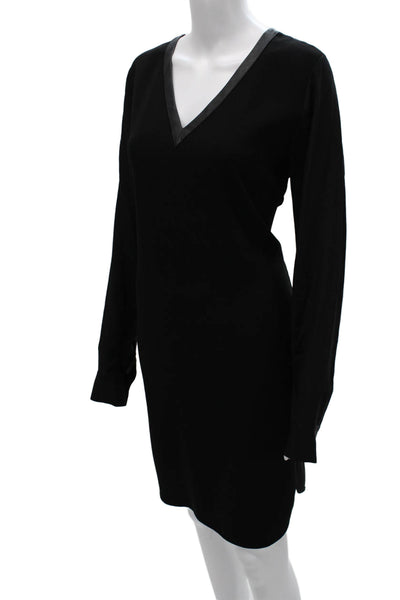 Vince Women Black Sheath Dress Size 12