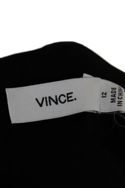 Vince Women Black Sheath Dress Size 12
