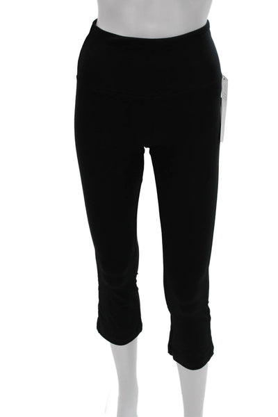 Lysse Womens Capri Leggings Black Cotton Spandex Size S