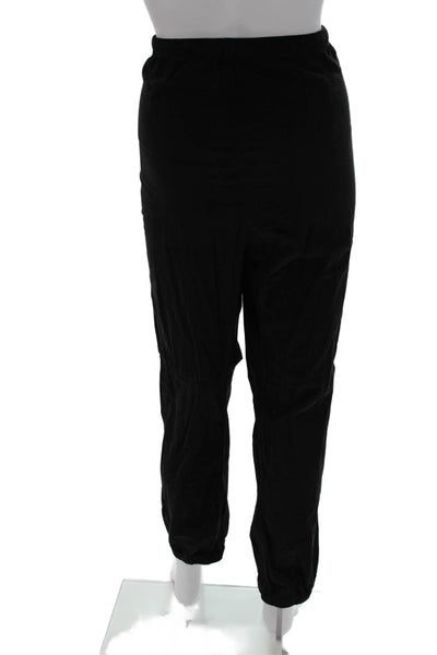 Standard James Perse Womens Jogger Pants Black Cotton Drawstring Size 4