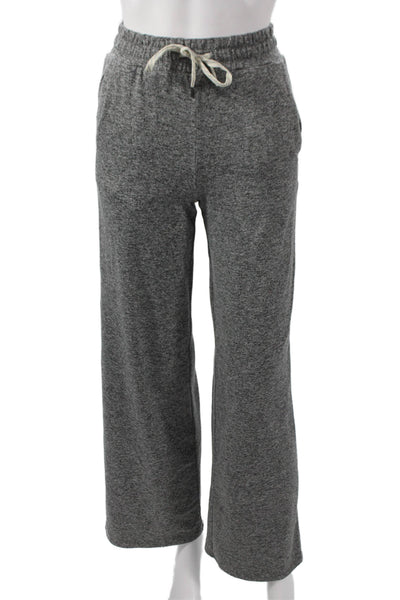 Vuori Womens Flecked Gray Knit Sweatpants Drawstring Size 2XS