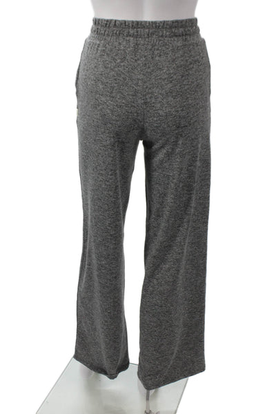 Vuori Womens Flecked Gray Knit Sweatpants Drawstring Size 2XS