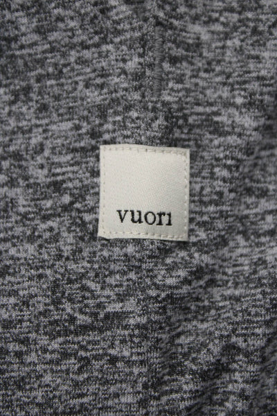 Vuori Womens Flecked Gray Knit Sweatpants Drawstring Size 2XS