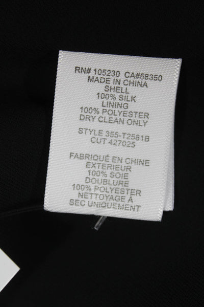 Joie Women Silk V Neck Tank Sleeveless Black Size 2XS