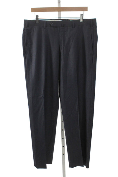 Ermenegildo Zegna Mens Blue Wool Dress Pants Size 34