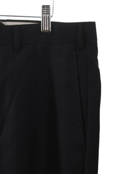 Ermenegildo Zegna Mens Blue Wool Dress Pants Size 34