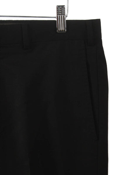 Ermenegildo Zegna Mens Dress Pants Black Wool Size 33
